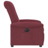 Fauteuil inclinable électrique Rouge bordeaux Tissu 