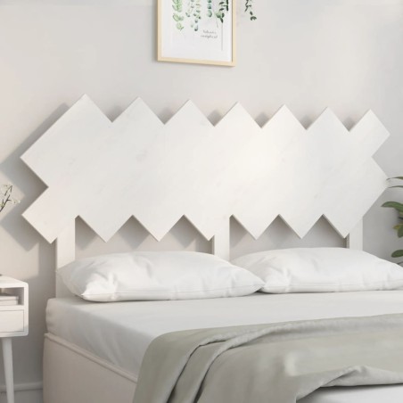 Tête de lit Blanc 151,5x3x81 cm Bois massif de pin 