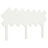 Tête de lit Blanc 151,5x3x81 cm Bois massif de pin 
