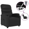 Fauteuil inclinable électrique Noir Similicuir 