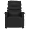 Fauteuil inclinable électrique Noir Similicuir 