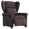 Fauteuil inclinable électrique Marron foncé Tissu 