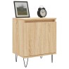 Tables de chevet 2pcs chêne sonoma 40x30x50cm bois d'ingénierie 