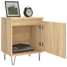 Tables de chevet 2pcs chêne sonoma 40x30x50cm bois d'ingénierie 