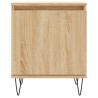 Tables de chevet 2pcs chêne sonoma 40x30x50cm bois d'ingénierie 