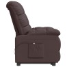 Fauteuil inclinable électrique Marron foncé Tissu 
