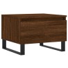 Table basse chêne marron 50x46x35 cm bois d'ingénierie 