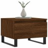 Table basse chêne marron 50x46x35 cm bois d'ingénierie 