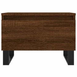 Table basse chêne marron 50x46x35 cm bois d'ingénierie 
