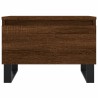 Table basse chêne marron 50x46x35 cm bois d'ingénierie 