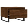 Table basse chêne marron 50x46x35 cm bois d'ingénierie 