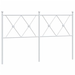 Tête de lit métal blanc 140 cm 