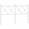Tête de lit métal blanc 140 cm 