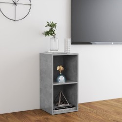 Meuble TV gris béton 72x35x36,5 cm bois d’ingénierie 