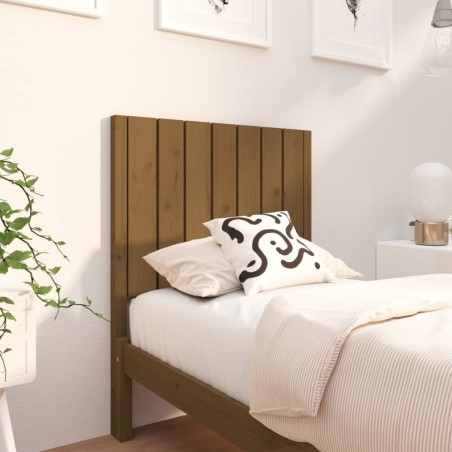 Tête de lit Marron miel 80,5x4x100 cm Bois massif de pin 