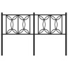 Tête de lit métal noir 135 cm 