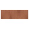 Tapis rectangulaire marron 100x300 cm bambou 