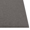 Panneaux muraux 12 pcs Gris clair 30x30 cm Tissu 1,08 m² 