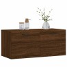 Armoire murale chêne marron 80x36,5x35 cm bois d'ingénierie 