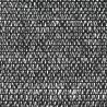 Filet brise-vue Noir 1x50 m PEHD 75 g/m²  
