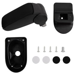Accoudoir de voiture noir 13x36x(30-46) cm ABS 