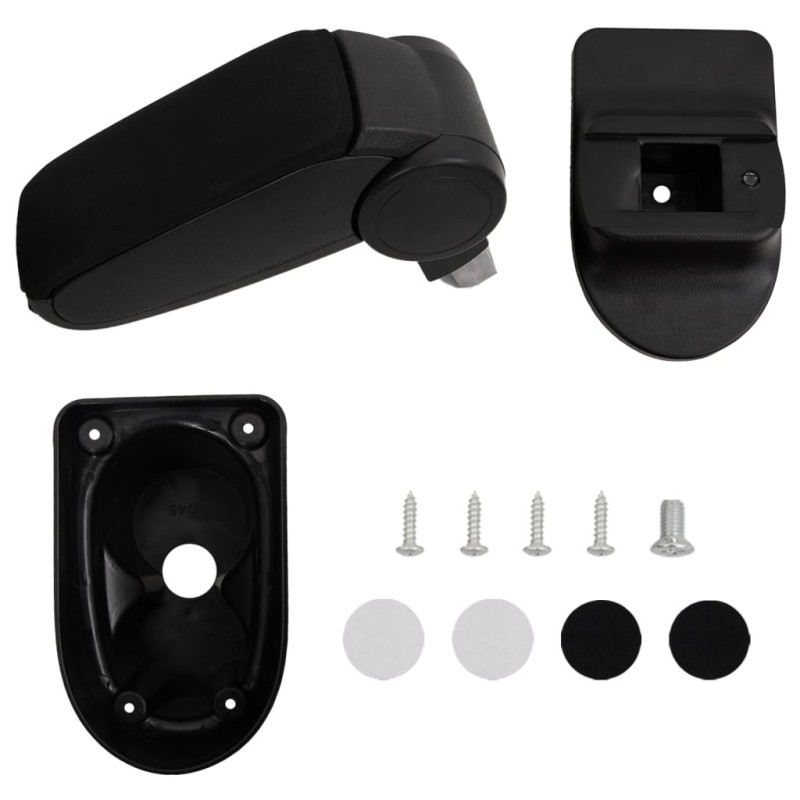 Accoudoir de voiture noir 13x36x(30-46) cm ABS 