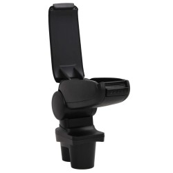 Accoudoir de voiture noir 13x36x(30-46) cm ABS 