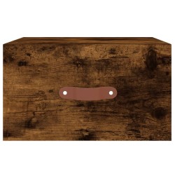 Tables de chevet murales 2 pcs chêne fumé 35x35x20 cm 