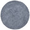 Tapis shaggy PAMPLONA poils longs moderne bleu Ø 160 cm 