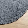 Tapis shaggy PAMPLONA poils longs moderne bleu Ø 160 cm 