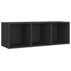 Meuble TV gris 107x35x37 cm bois d’ingénierie 