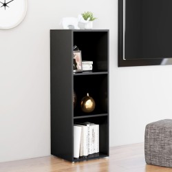 Meuble TV gris 107x35x37 cm bois d’ingénierie 