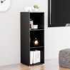 Meuble TV gris 107x35x37 cm bois d’ingénierie 