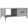 Table basse sonoma gris 90x50x40 cm bois d'ingénierie 