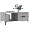 Table basse sonoma gris 90x50x40 cm bois d'ingénierie 