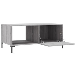 Table basse sonoma gris 90x50x40 cm bois d'ingénierie 