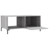Table basse sonoma gris 90x50x40 cm bois d'ingénierie 