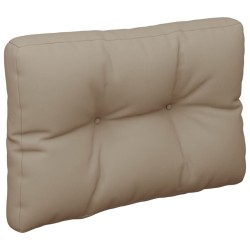 Coussins de palette lot de 2 taupe tissu 