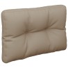 Coussins de palette lot de 2 taupe tissu 