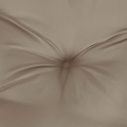 Coussins de palette lot de 2 taupe tissu 