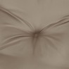 Coussins de palette lot de 2 taupe tissu 