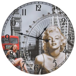Horloge murale vintage 60 cm 