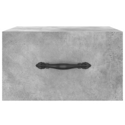Tables de chevet murales 2 pcs gris béton 35x35x20 cm 
