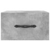 Tables de chevet murales 2 pcs gris béton 35x35x20 cm 