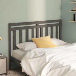 Tête de lit Gris 141x4x100 cm Bois massif de pin 