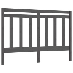 Tête de lit Gris 141x4x100 cm Bois massif de pin 