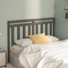 Tête de lit Gris 141x4x100 cm Bois massif de pin 