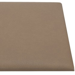 Panneaux muraux 12 pcs Cappuccino 30x30 cm Similicuir 1,08 m² 