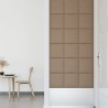 Panneaux muraux 12 pcs Cappuccino 30x30 cm Similicuir 1,08 m² 