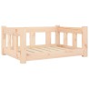 Lit pour chien 65,5x50,5x28 cm Bois de pin solide 